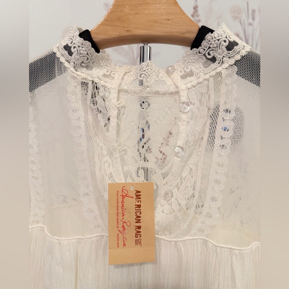 NWT / American Rag White Flowy Lace Dress / Size S - Picture 4 of 4